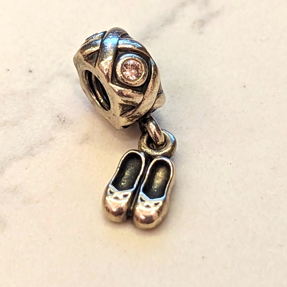 Pandora Sterling Silver Ballet Slipper Dangle Charm